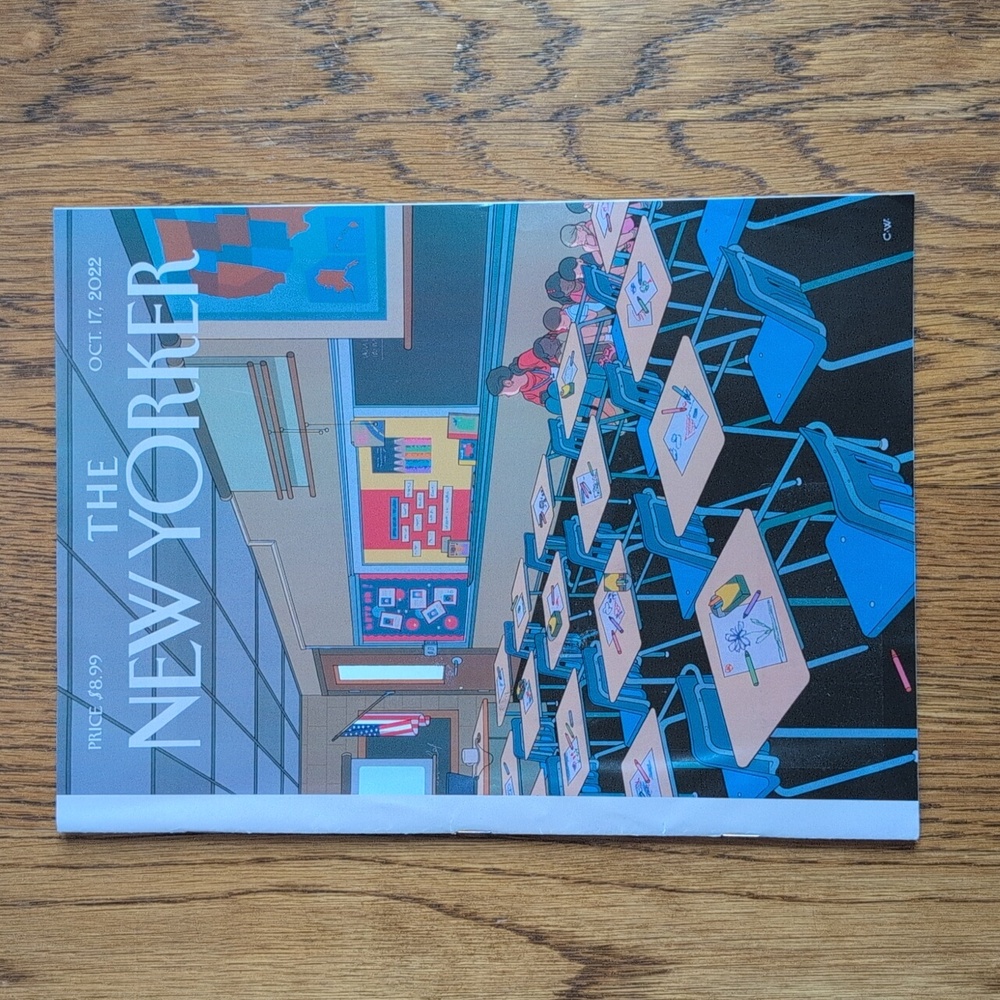 The New Yorker Magazine Oct. 17, 2022 "Lockdown" Chris Ware